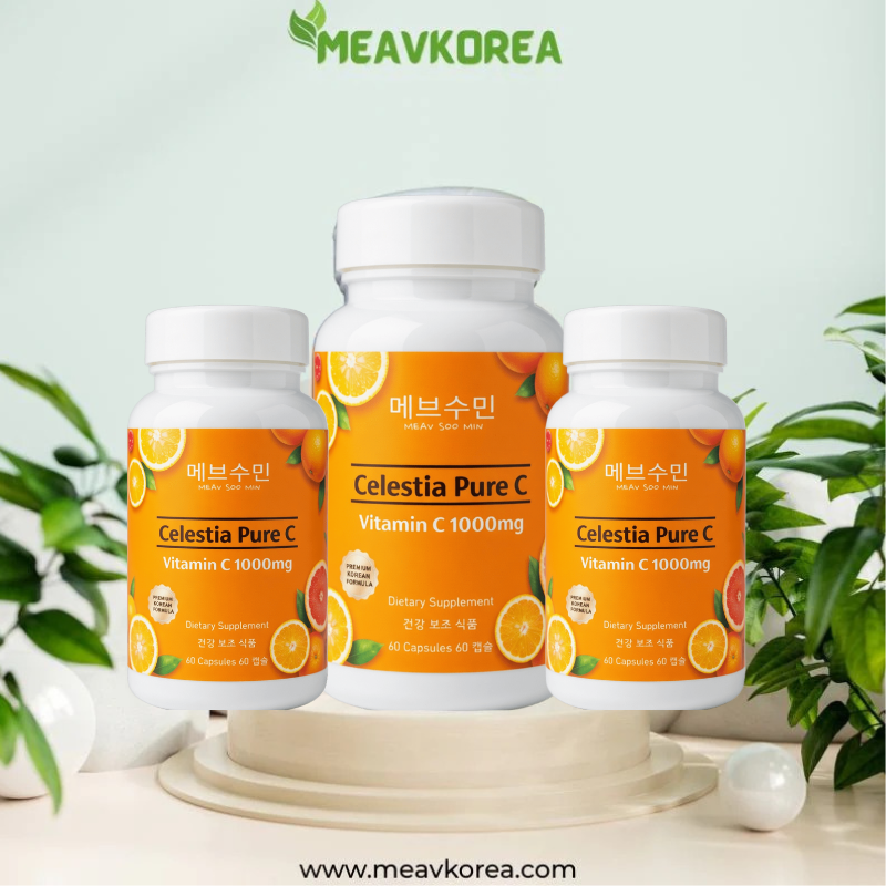 Celestia Pure C 3 bottles vitamin C supplement for daily immune support