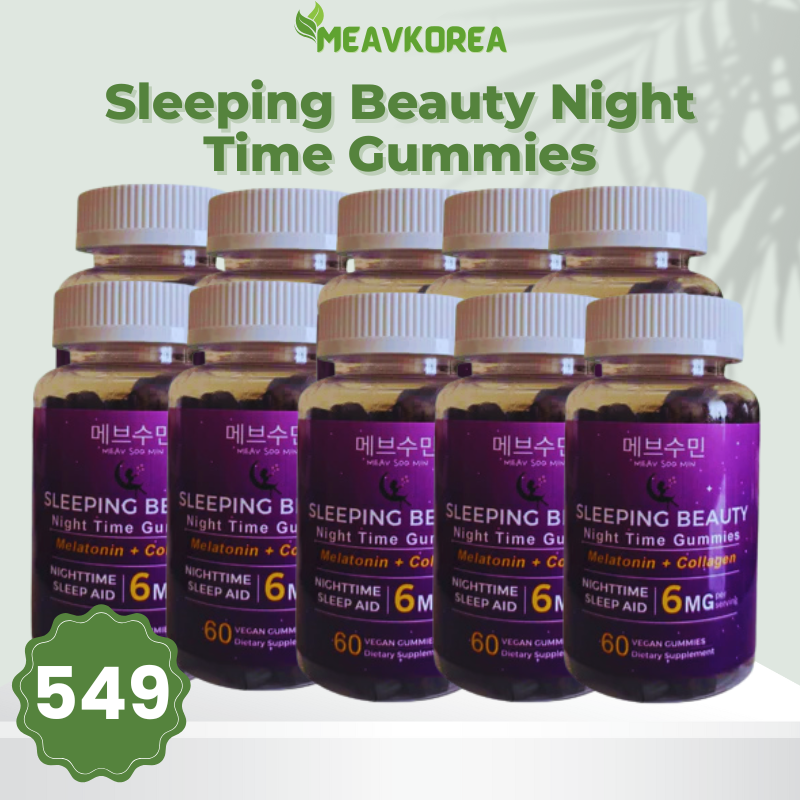 Sleeping Beauty gummies 10 bottles bulk pack for restful sleep and skin care
