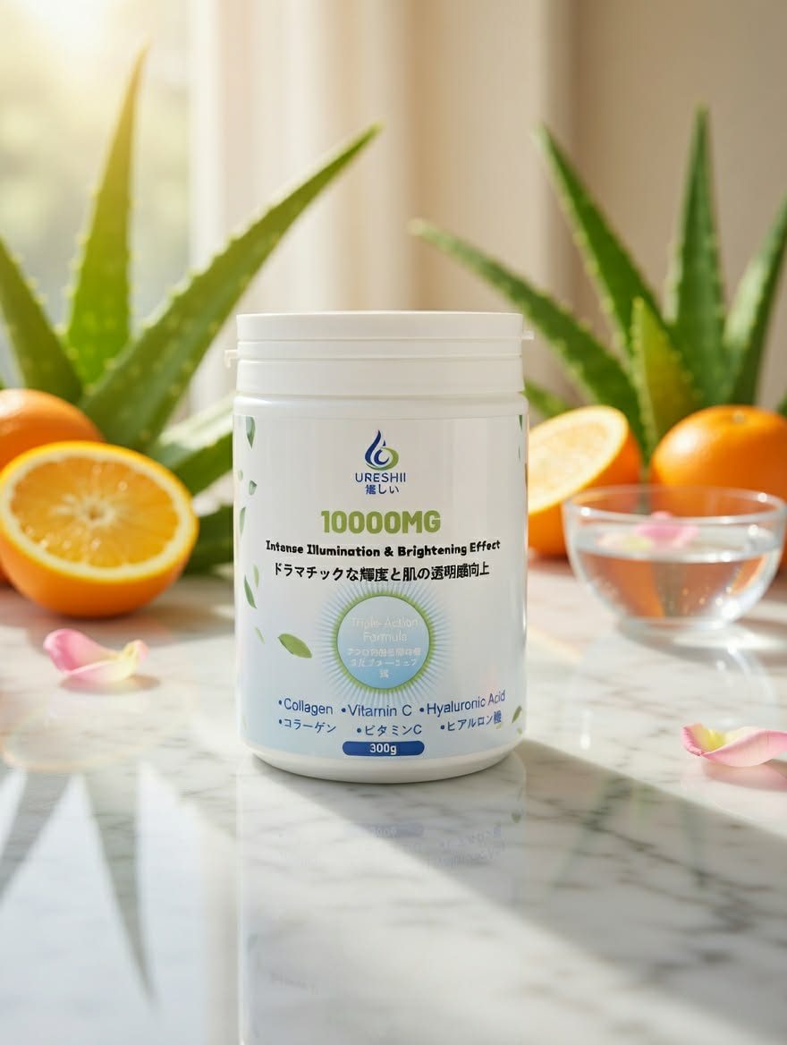 Collagen Vitamin C Hyaluronic Acid Skin Glow Powder