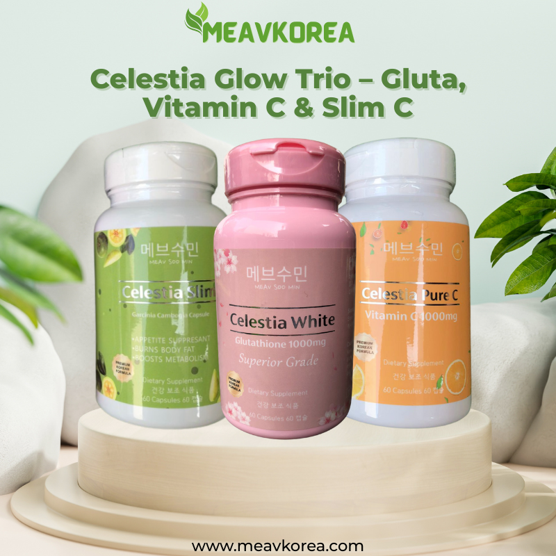 Celestia Glow Trio – Gluta, Vitamin C & Slim C