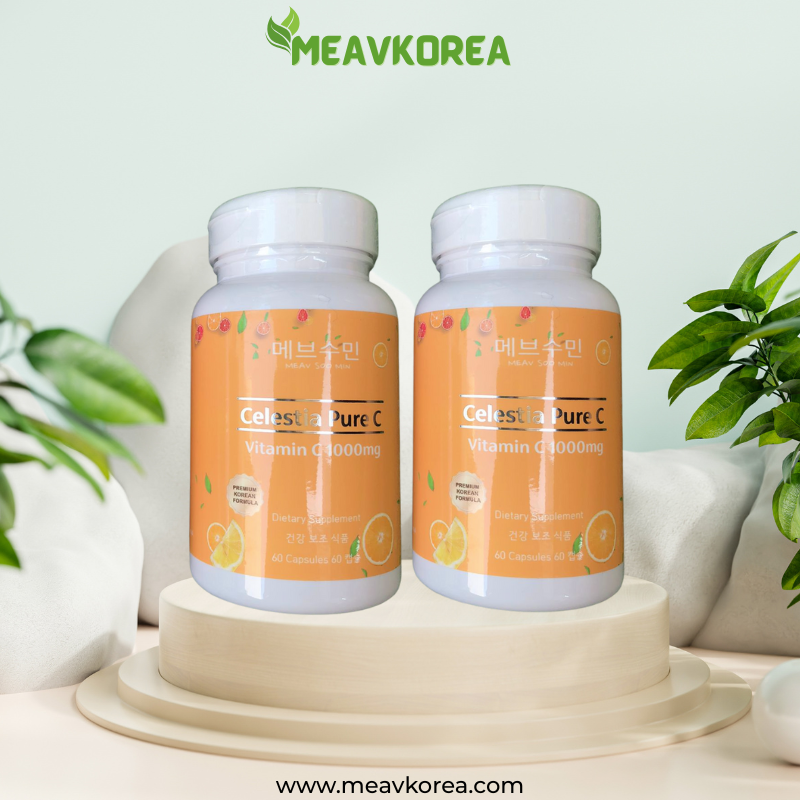 Celestia Pure C vitamin supplement 2 bottles immune support antioxidant capsules