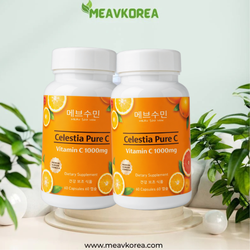 Celestia Pure C vitamin supplement 2 pack for skin glow and immunity support