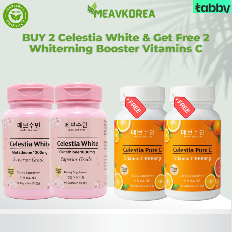 BUY 2 Celestia White & Get Free 2 Whiterning Booster Vitamins C