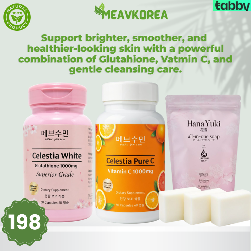 Complete Glow Routine Glutathione Vitamin C and Cleansing Soap Set