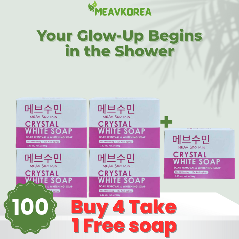 Celestia Crystal White Soap buy 4 get 1 free pack whitening and scar removal soap offer
